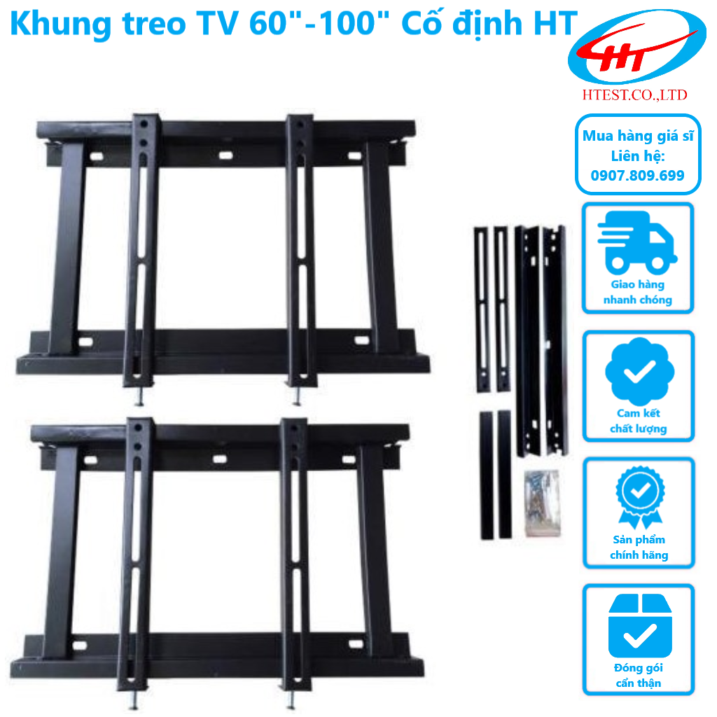 Khung treo TV 60 100 Cố định HT CD 100 giá sỉ giá bán buôn Thị