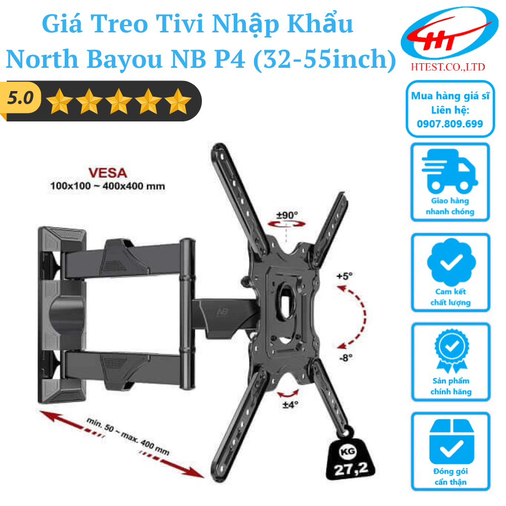 Giá Treo Tivi Nhập Khẩu North Bayou NB P4 (32-55inch) – Hoàng Thịnh