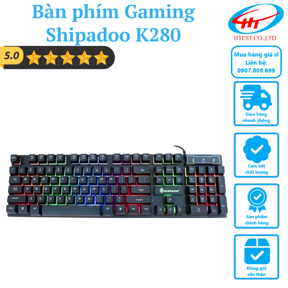 Bàn phím Gaming có dây Shipadoo K280 – Hoàng Thịnh