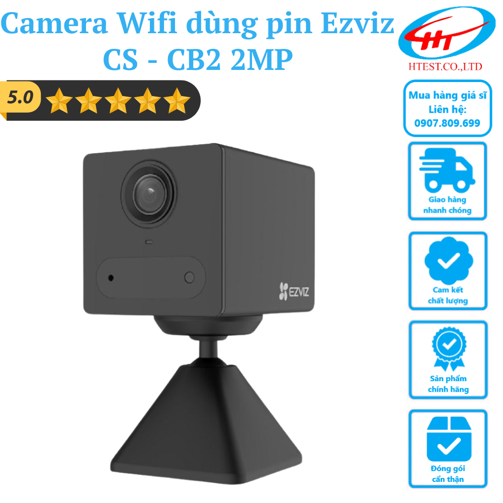 Camera Wifi dùng pin Ezviz CS – CB2 2MP – Hàng chính hãng – Hoàng Thịnh